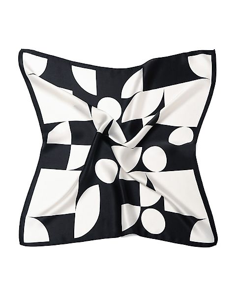 MayTree Seidentuch quadratisch,Geometrie 53x53 cm, schwarz günstig online kaufen
