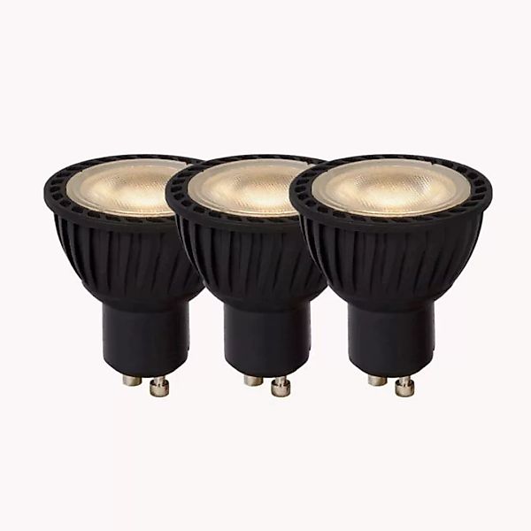 LED Leuchtmittel GU10 Reflektor - PAR16 in Schwarz 3x 5W 960lm 3000K günstig online kaufen