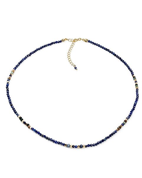 MayTree Collier Lapislazuli mit 18K vergoldeten Elementen (Stück, 1-tlg), N günstig online kaufen