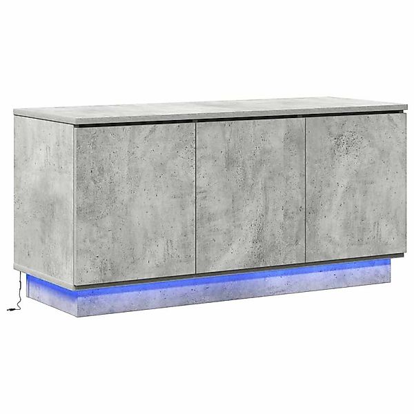 vidaXL TV-Schrank mit LED Betongrau 100 x 38 x 49 cm Holzwerkstoff 869669 günstig online kaufen