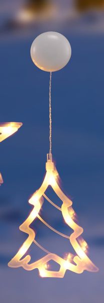 HI LED-Dekofigur Beleuchtete Fenster Dekoration Silhouette günstig online kaufen