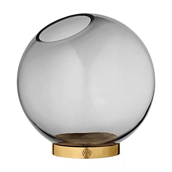 AYTM - Globe Vase Ø 21cm - schwarz, gold/H 21cm x Ø 21cm günstig online kaufen