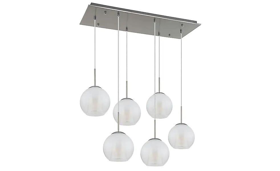 Globo Lighting Pendelleuchte   ¦ silber ¦ Maße (cm): B: 90 H: 120 Lampen & günstig online kaufen