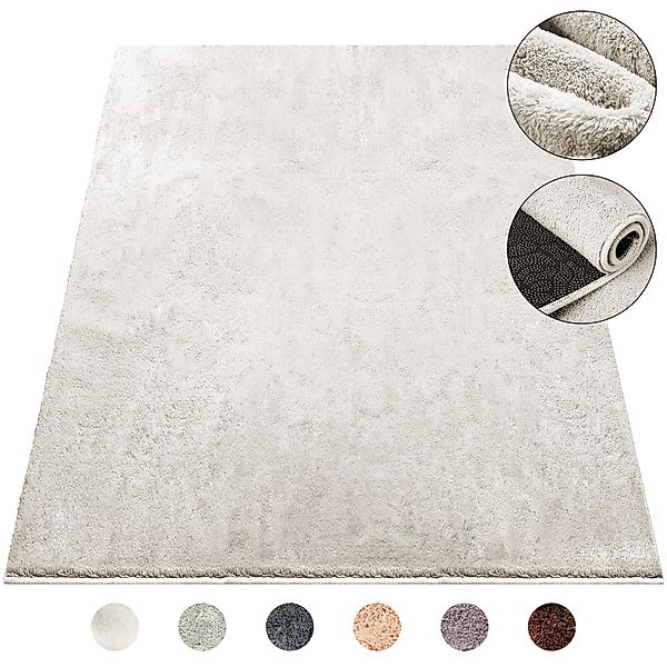 Simloveve Teppich Kuscheliger Kurzflor Teppich, Rechteckig, günstig online kaufen
