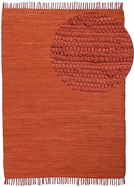 OTTO home Teppich »Handweb Uni, Wendeteppich« rechteckig 5 mm Höhe Fleckerl günstig online kaufen