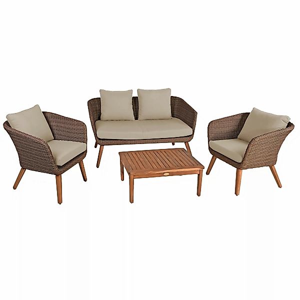 Garden Pleasure Gartenlounge-Set "ARONA", (4 tlg.) günstig online kaufen