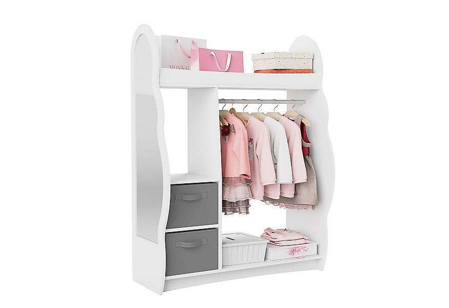 radelldar Kinderkleiderschrank Kleiderständer mit Kleiderstange (3-St) mit günstig online kaufen