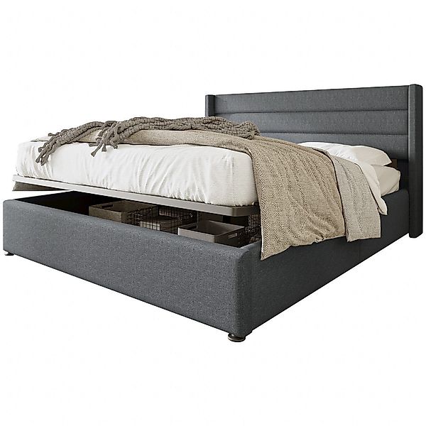 Yorbay Polsterbett Stauraumbett Polsterbett Hydraulisch Doppelbett günstig online kaufen