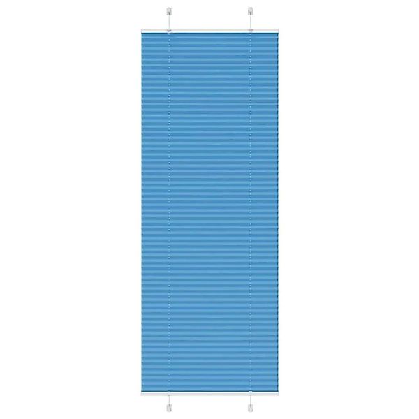 vidaXL Plissee Blau 70x200 cm Stoffbreite 69,4 cm Polyester 4015205 günstig online kaufen