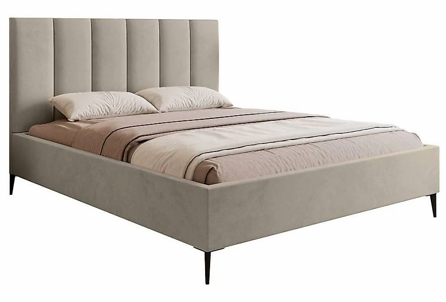 NADUVI Collection | Bettgestell Carolina mit Staufach Samt 180x200 günstig online kaufen
