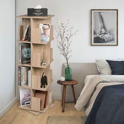 EUGAD Bücherregal, 1-tlg., drehbares Standregal Dekoregal günstig online kaufen