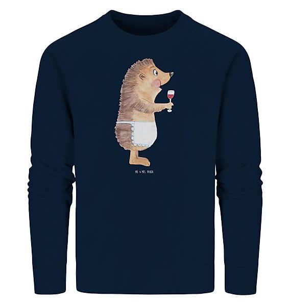 Mr. & Mrs. Panda Longpullover Igel Wein Größe XXL - French Navy - Geschenk, günstig online kaufen