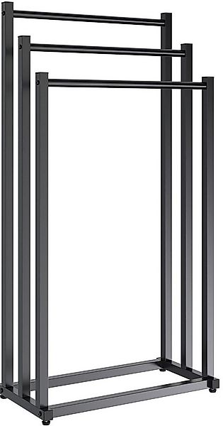 TPFLiving Handtuchhalter Serano, Maße (TxBxH): 22 x 45 x 85cm - Farbe: schw günstig online kaufen