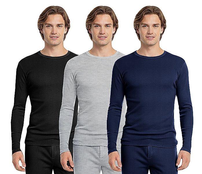Markenwarenshop-Style Thermounterhemd 3 x Herrenunterhemd Thermo Langarm Sh günstig online kaufen
