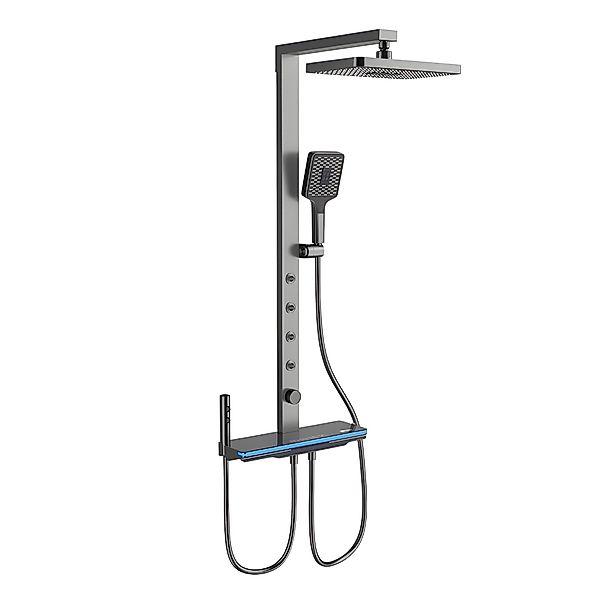 LuxaSteel Duscharmatur Duschsystem Regendusche mit Thermostat günstig online kaufen
