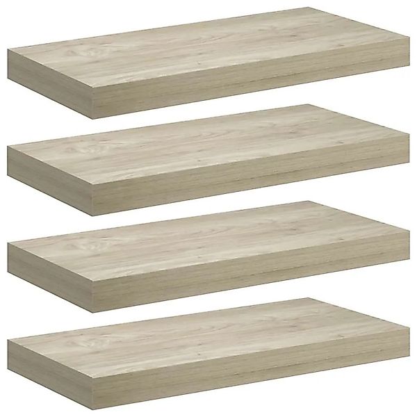 vidaXL Schwebende Wandregale 4 Stk Eichefarben 50x23x3,8cm MDF 323873 günstig online kaufen