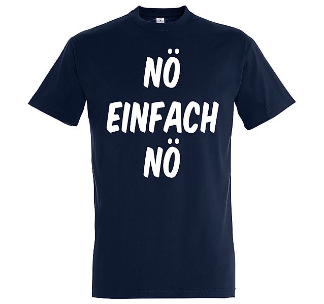 Youth Designz T-Shirt Nö Einfach Nö Herren Shirt mit Lustigem Spruch günstig online kaufen