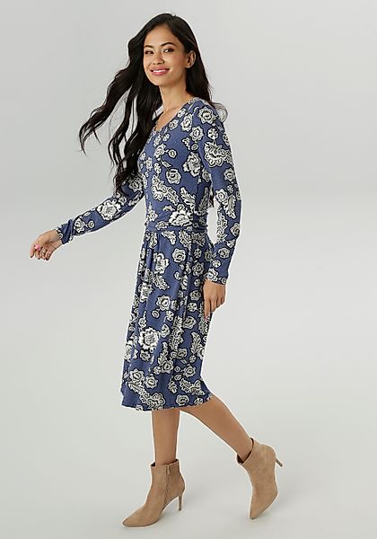 Aniston SELECTED Jerseykleid mit abstrakter Blüten- günstig online kaufen