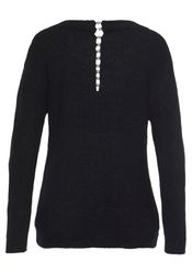 LASCANA V-Ausschnitt-Pullover mit Zierperlen im Rücken, günstig online kaufen