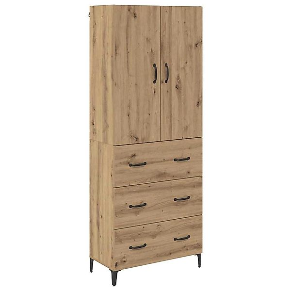 vidaXL Highboard Artisan-Eiche 69,5 x 34 x 180 cm Holzwerkstoff 3416018 günstig online kaufen