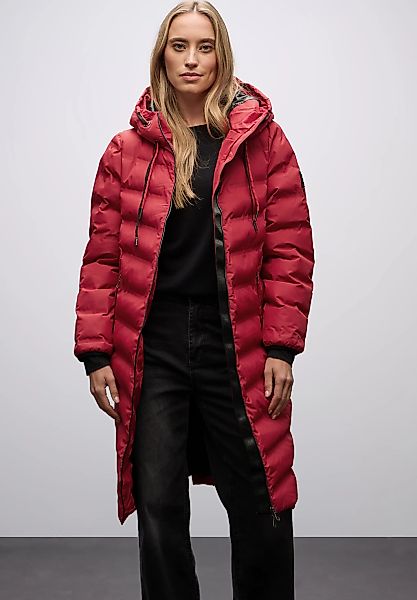 STREET ONE Steppjacke mit Kapuze Damenmantel mit Kapuze und geklebten Nähte günstig online kaufen