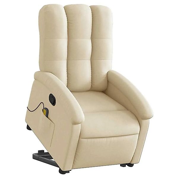 vidaXL Massagesessel mit Aufstehhilfe Creme Stoff 3204113 günstig online kaufen