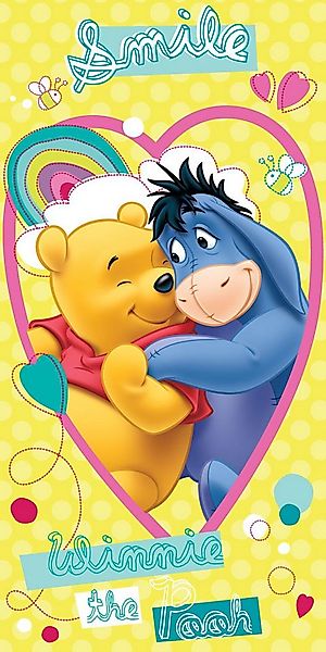 Disney Winnie Puuh Badetuch Duschtuch weiches Handtuch Größe: 70 x 140 cm, günstig online kaufen