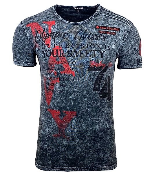 Baxboy T-Shirt Kurzarm Verwaschen Vintage Used günstig online kaufen