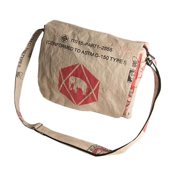 Messenger Bag Up Aus Zement-/ Fischfutter-/ Reissack günstig online kaufen