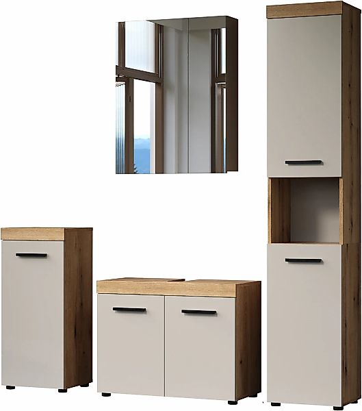 welltime Badmöbel-Set "Isera" 4 Stk. tlg. günstig online kaufen