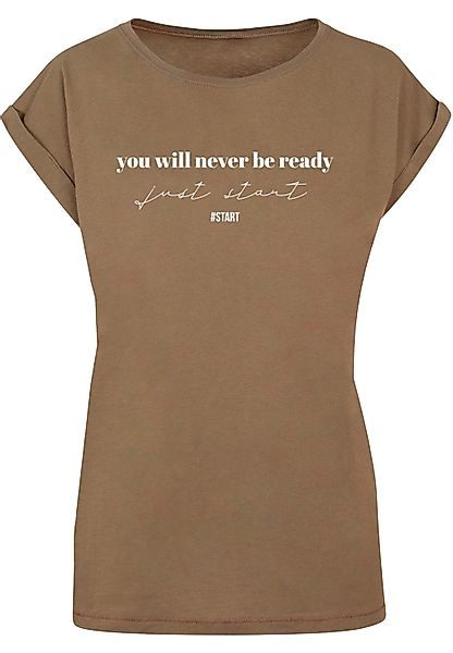Merchcode T-Shirt "Merchcode Damen Ladies Just Start T-Shirt", (1 tlg.) günstig online kaufen