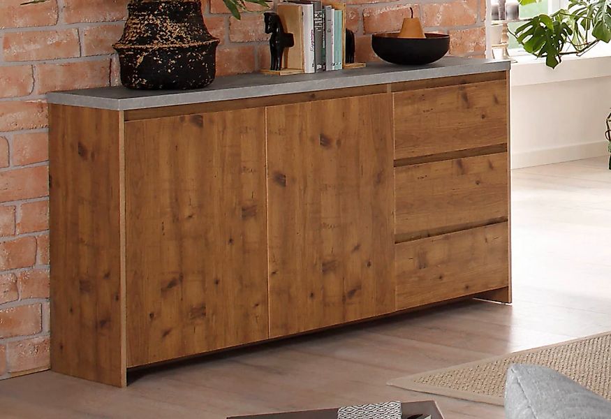 Home affaire Sideboard "Maribo", Kommode im modernen Landhaus-Stil, mit Bet günstig online kaufen