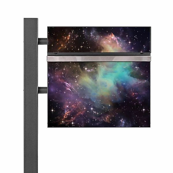 Banjado Standbriefkasten Anthrazit 45x120x16.5cm Groß Inkl. Montagematerial günstig online kaufen