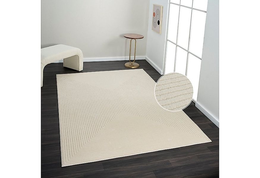 my home Teppich Kylian, rechteckig, Höhe: 9 mm, dezenter Glanz, Schrumpf-Ga günstig online kaufen