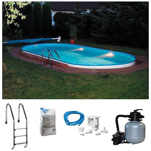 KONIFERA Ovalpool "LANZAROTE 3" für den Volleinbau, in verschiedenen Größen günstig online kaufen