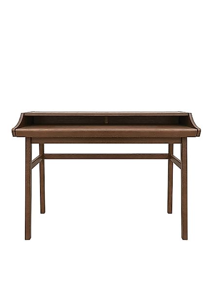 Woodman Schreibtisch "Carteret", edles Holzfurnier aus Nussbaum, Gestell Ma günstig online kaufen