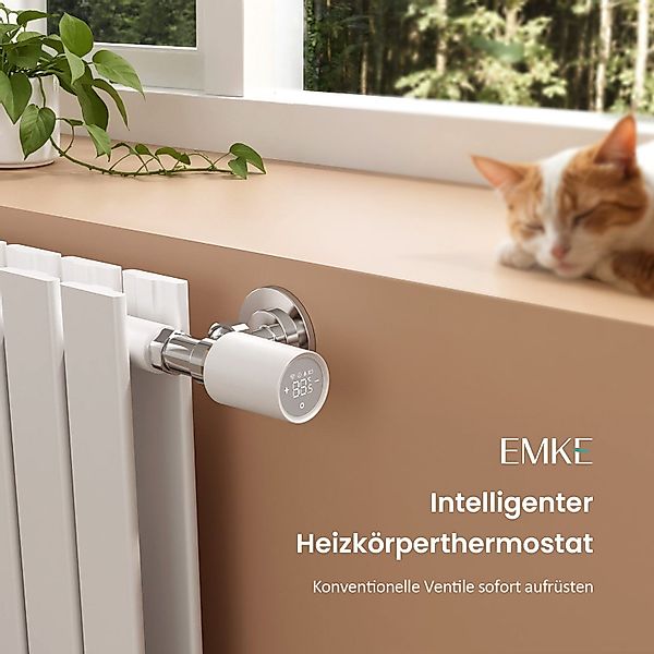 EMKE Heizkörperthermostat Smart App WiFi Alexa günstig online kaufen