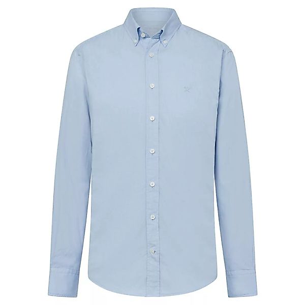 Hackett Gmt Dye Oxford Langarm Hemd 2XL Chambray Blue günstig online kaufen
