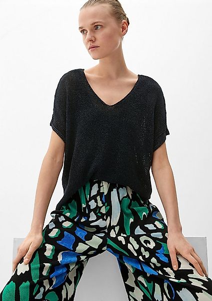 s.Oliver Kurzarmpullover Strickpullunder Ärmelloser Strickpullover günstig online kaufen