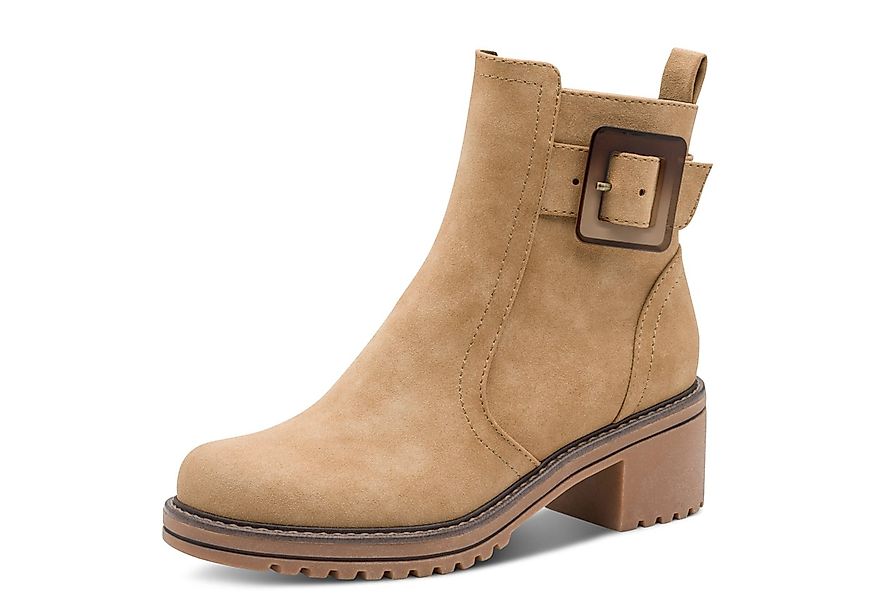 MARCO TOZZI Stiefelette, Blockabstz, Herbstboots in veganer Verarbeitung günstig online kaufen