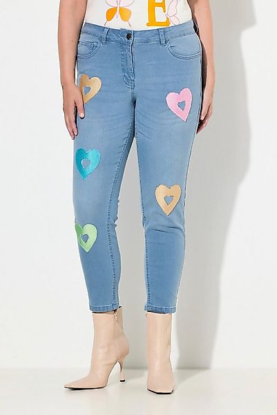 MIAMODA Regular-fit-Jeans Jeans Pina Skinny-Fit Herzen 5-Pocket günstig online kaufen