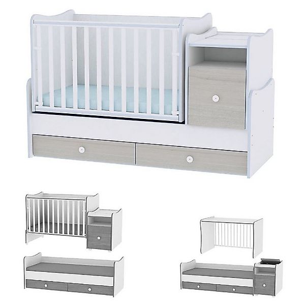 Lorelli Komplettbett Babybett Trend Plus NEW 4 in 1, Schaukelfunktion Jugen günstig online kaufen