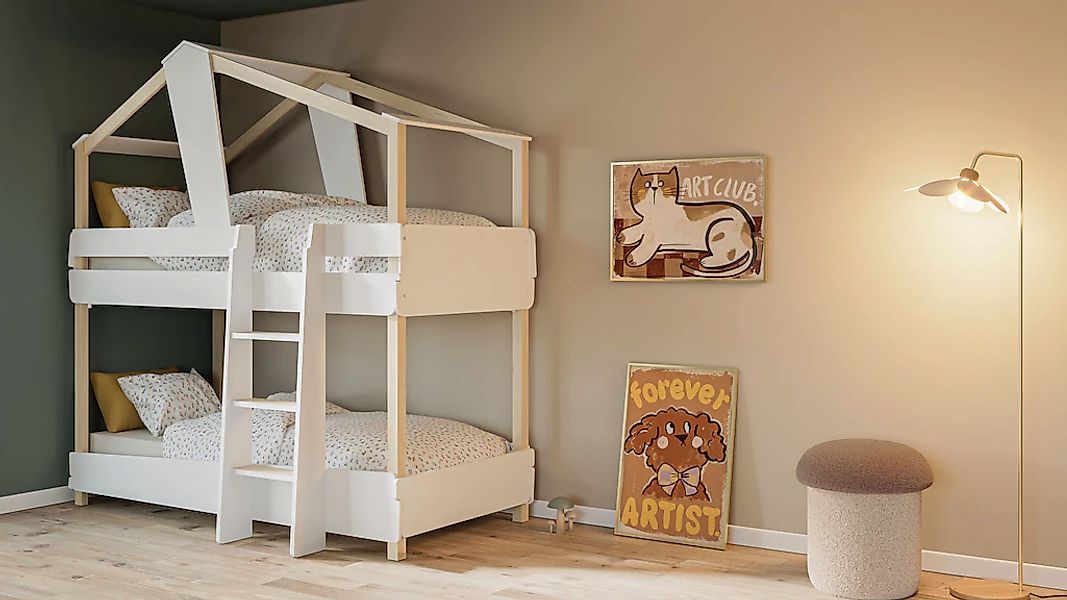 Demeyere GROUP Kinderbett Timber, Etagenbett 90x200 günstig online kaufen