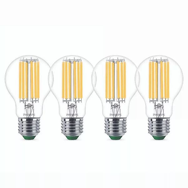Philips LED Lampe E27 - Birne A60 5,2W 1095lm 4000K ersetzt 75W Viererpack günstig online kaufen