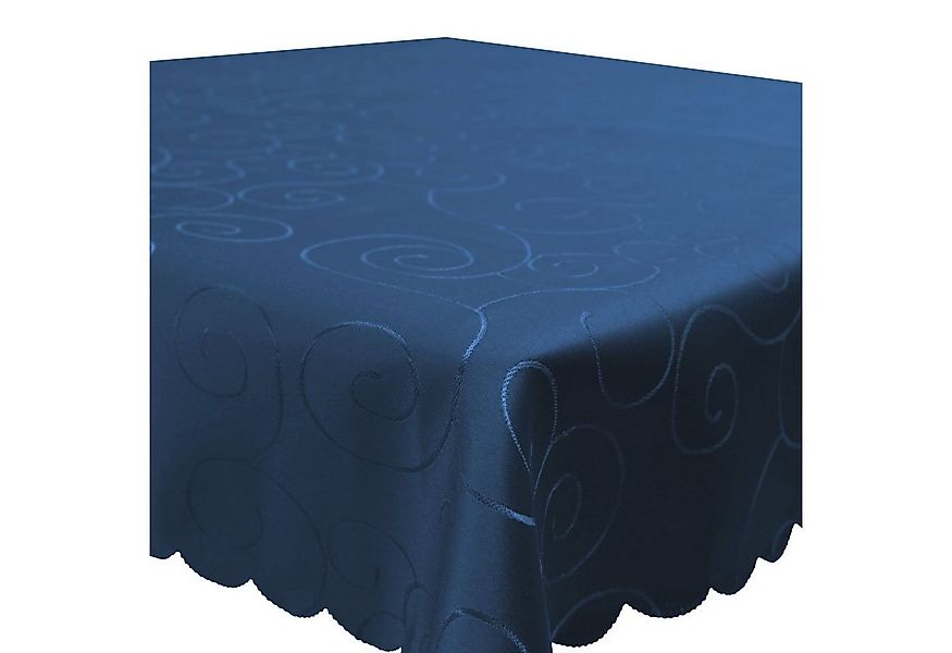 Haus und Deko Tischdecke Tischdecke Damast Ornamente eckig Circle Struktur günstig online kaufen