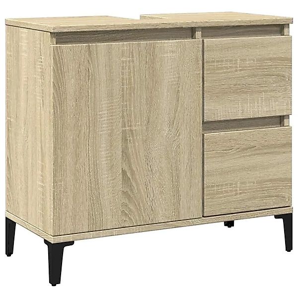 vidaXL Badschrank Sonoma-Eiche 65x33x60 cm Holzwerkstoff 847405 günstig online kaufen
