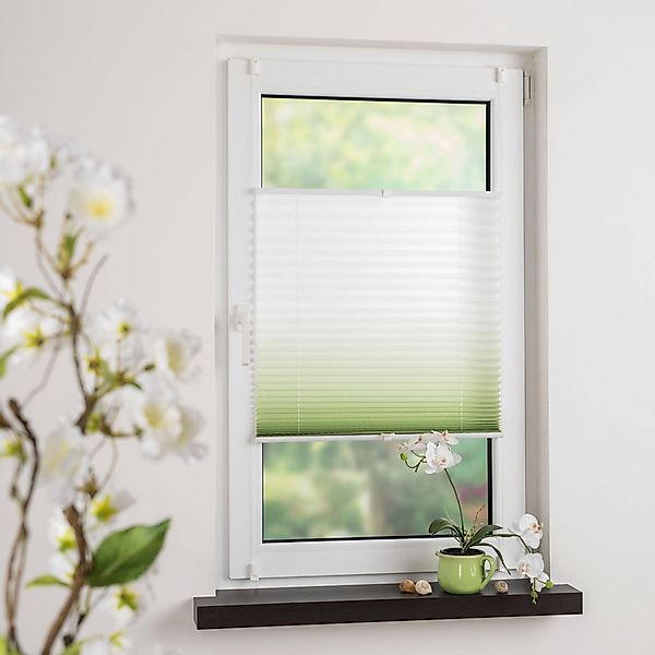 GARESA Plissee Farbverlauf, Lichtschutz, ohne Bohren, günstig online kaufen