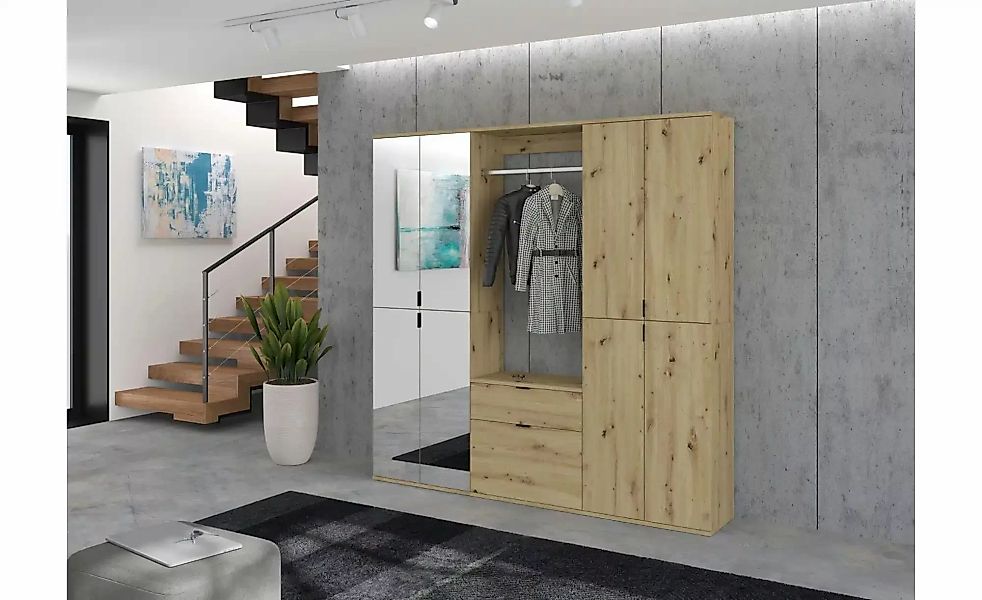Garderobenkombination  Projekt X ¦ holzfarben ¦ Maße (cm): B: 61 H: 62 T: 3 günstig online kaufen