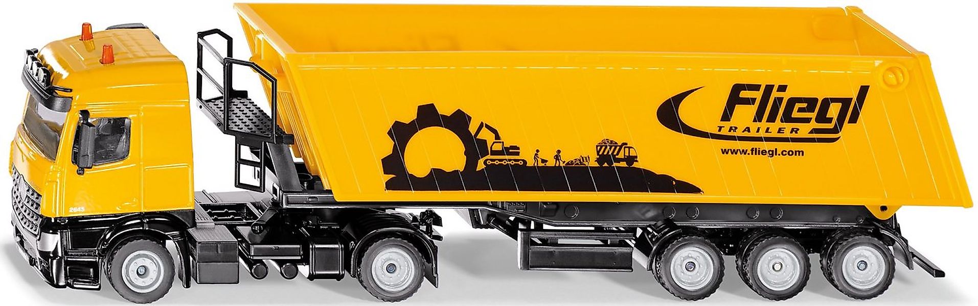 Siku Spielzeug-LKW SIKU Super, Mercedes Actros mit Fliegl Muldenkipper (353 günstig online kaufen