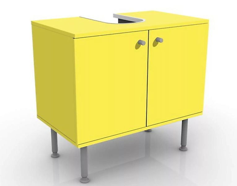Waschbeckenunterschrank Unifarben Colour Lemon Yellow günstig online kaufen